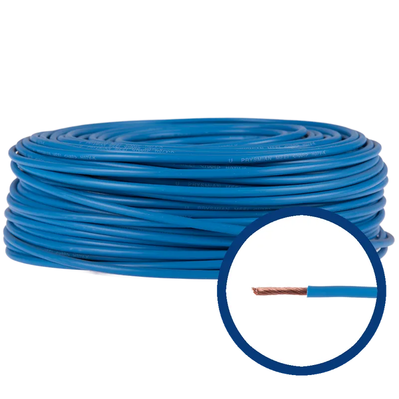 Cablu electric MYF (H05V-K) 6 mmp, izolatie PVC, albastru