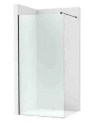 DISTRICT DF PARAVAN DUS 6 MM, 800 MM STICLA TRANSPARENTA, PROFIL NEGRU