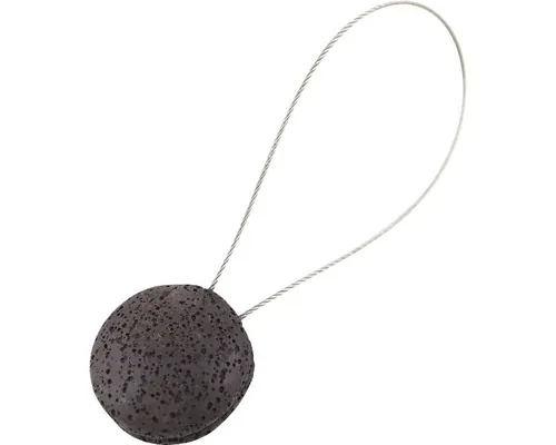 Magnet decorativ Mendola Rock pentru perdea - cu fir metalic de fixare, cafea buc