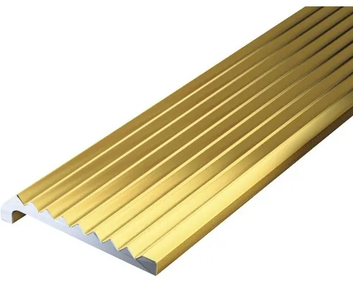 Protecție treaptă aluminiu Alberts 1000x23x6,3 mm, auriu buc
