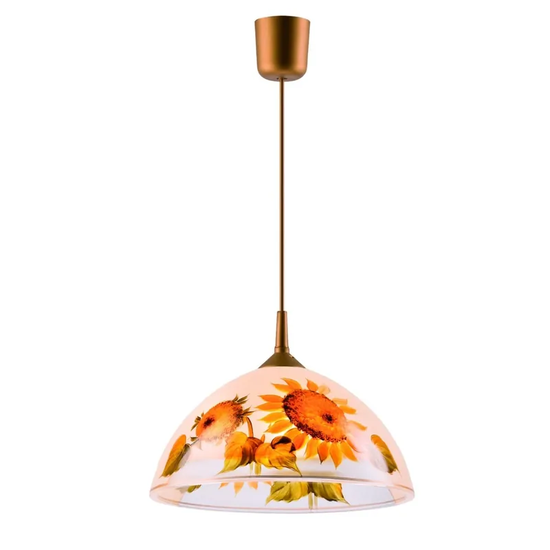 Suspensie floarea soarelui 19758, 1 x E27, multicolor, clasic buc