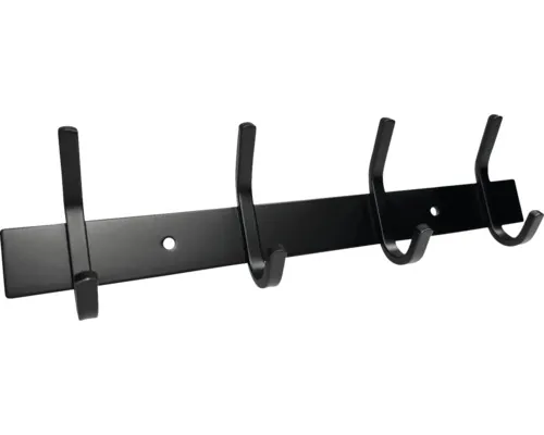 Cuier pentru perete metal negru mat 300mm buc