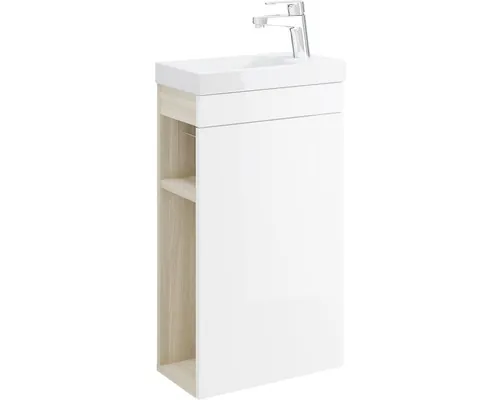 Dulap bază lavoar baie suspendat Cersanit SMART 39 cm PAL alb pentru lavoar Como buc