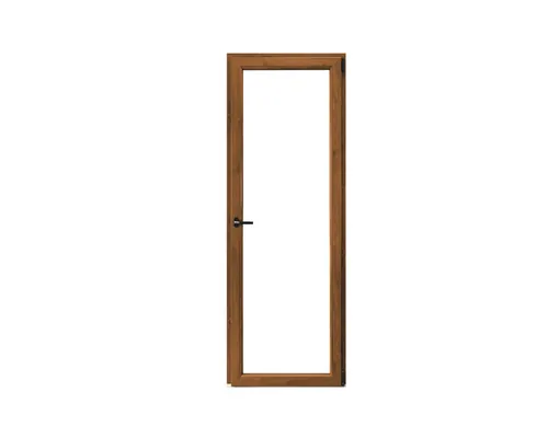 Ușă balcon PVC termopan 6K 84x204 cm stejar auriu dreapta deschidere simplă buc