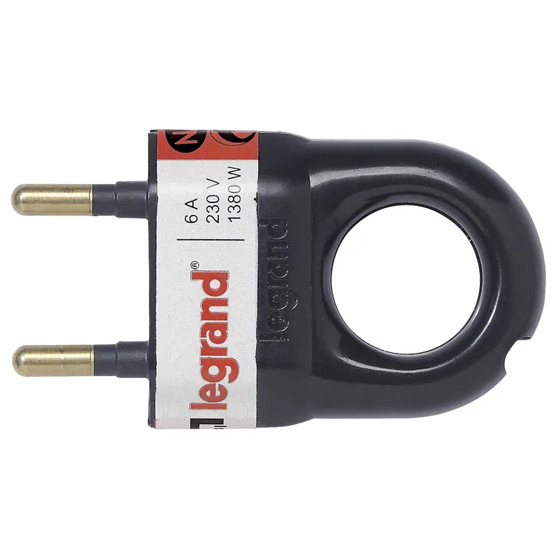 Fisa 2P inel extragere 050163, 6A, negru buc