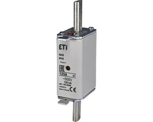 Siguranță fuzibilă de mare putere ETI NV0 125A 500V buc