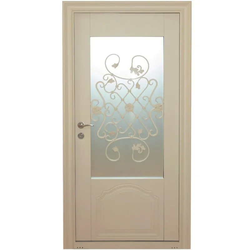 Usa metalica pentru exterior Tracia Fortuna, dreapta, crem, 98 x 205 cm + accesorii