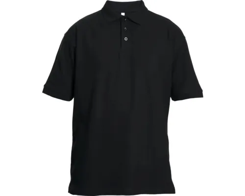 Tricou cu guler tip polo Cerva Banar din bumbac și poliester negru, mărimea XL buc