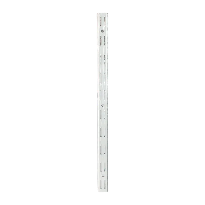 Vergea verticala, alb, H: 500 mm, doua randuri de gauri