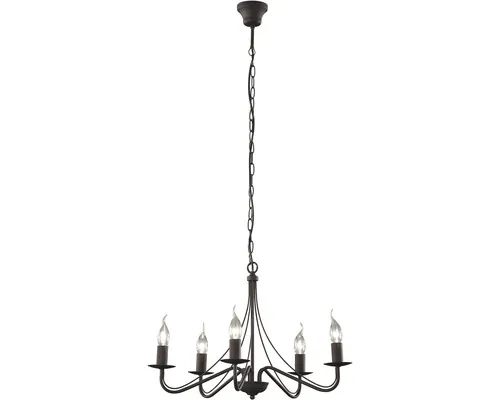 Candelabru Trio Country E14 max. 5x40W, negru buc