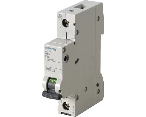 Întreruptor automat Siemens MCB 1P 6A 6kA, curbă C buc