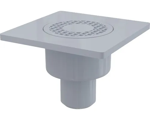 Sifon polipropilenă pardoseală Alca APV4 grătar polipropilenă 150x150 mm ireșire verticală Ø 50 mm buc