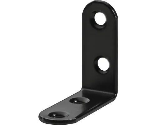 Colțar de legătură Hettich 40x40x15 mm, oțel negru, pachet 25 bucăți pac