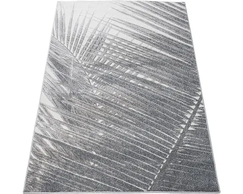 Covor modern Beenom 1017 model frunze gri-bej 80x150 cm buc