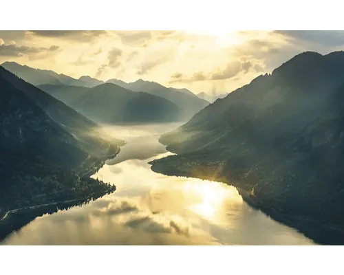 Fototapet vlies Komar SHX8-038 8 Wanderlust Gold Mountains 400x250 cm buc