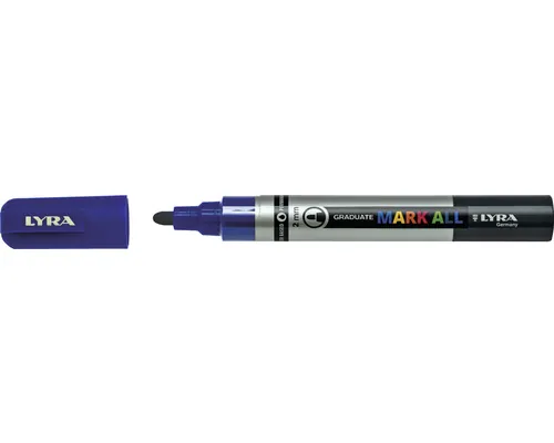 Marker permanent Graduate Mark All Lyra 2 mm albastru închis buc