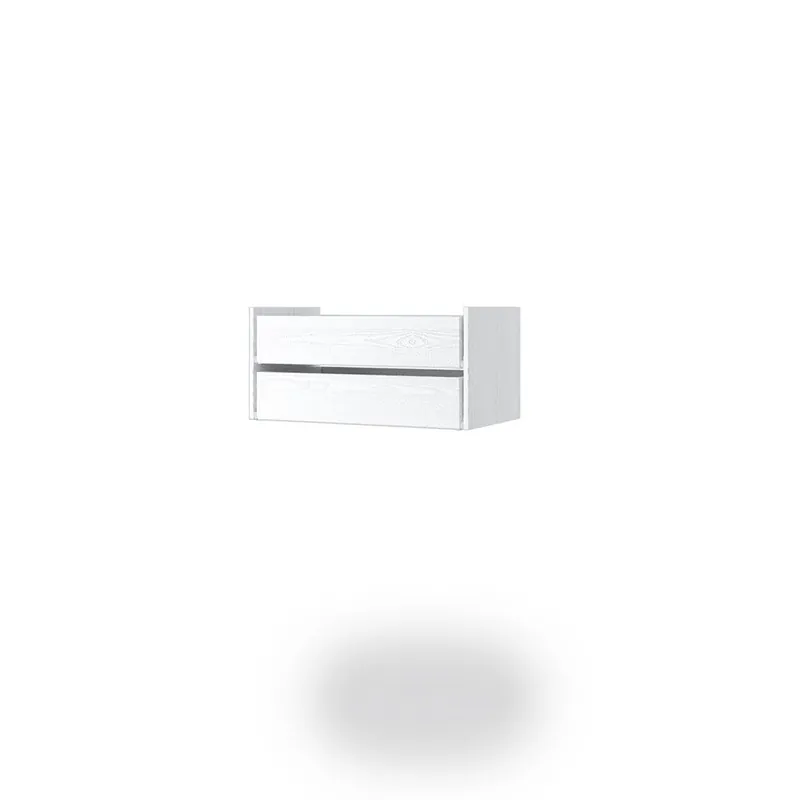 Set 2 sertare dressing modular dublu Valletta, 76.8x42x36 cm, alb, pal 16 mm 2buc