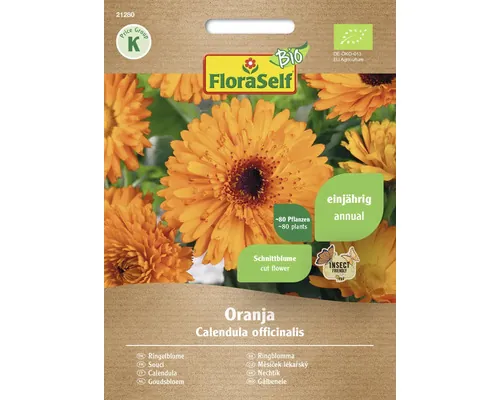 Bio Semințe flori FloraSelf Bio gălbenele portocalii buc