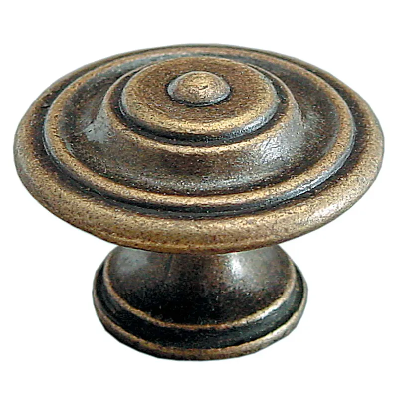 Buton pentru mobila, metalic, alamit antic, M 482.02.29, 30 x 22 mm buc
