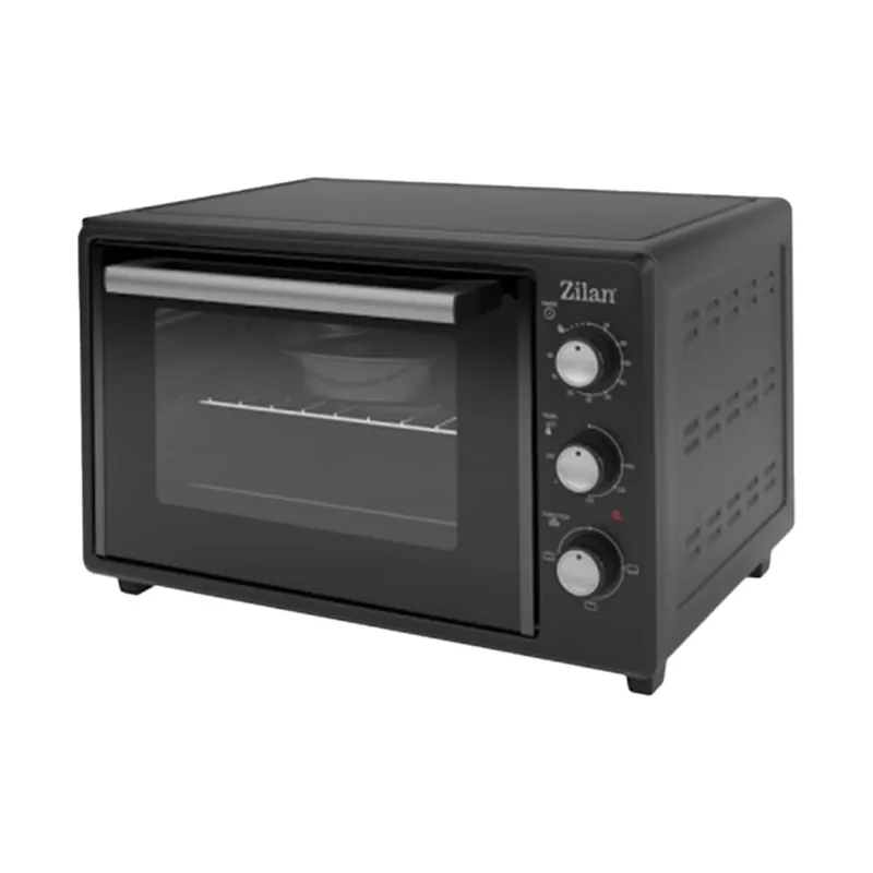 Cuptor electric Zilan ZLN8894 Negru, capacitate 35 litri, geam dublu, putere 1800 W, negru 35000ml