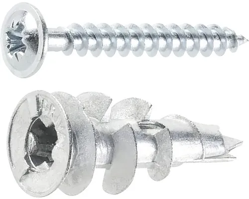 Dibluri metalice autoforante cu șurub Fischer GKM-SK 4,5x35 mm, pachet 6 bucăți, pentru gipscarton