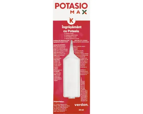 Îngrășământ foliar cu potasiu POTASIOMAX 20 ml buc