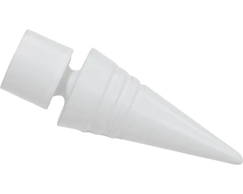 Capăt Gardinia Chicago vârf alb Ø 20 mm, set 2 buc. pac