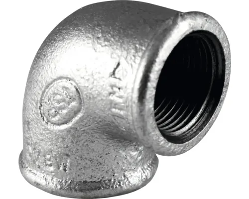 Cot zincat oțel 90° 3/8" FI-FI buc
