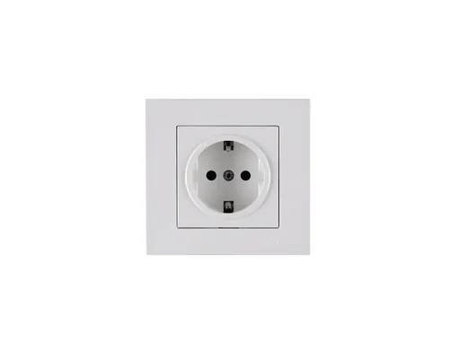Priză simplă cu împământare Arvia Electric Karen, alb buc