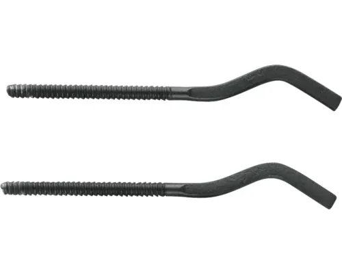 Set de fixare pentru radiator cu diblu negru buc