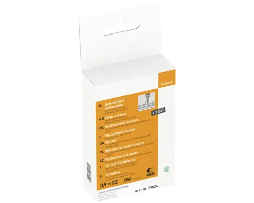 Șurub autofiletant Fermacell 3,9x22 mm 250 bucăți pac