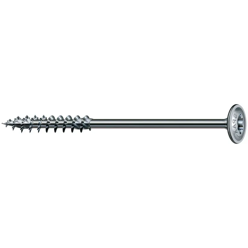 Surub pentru lemn, autofiletant, din otel, cu cap saiba, Spax, amprenta T-STAR plus, 8 x 200 mm buc