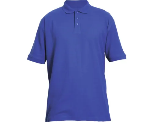 Tricou cu guler tip polo Cerva Banar din bumbac și poliester albastru, mărimea XL buc