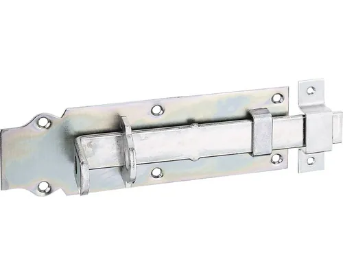 Zăvor metalic universal Alberts 200x64 mm, blocare cu lacăt, oțel zincat galben buc