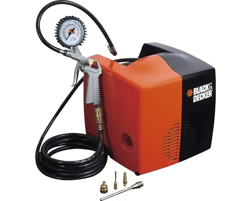 Compresor aer comprimat Black + Decker Cubo 8 bari, portabil, accesorii incluse buc