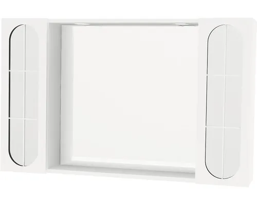 Dulap baie cu oglindă Savini Due Crea 92x57 cm PAL alb 2 uşi iluminare LED buc