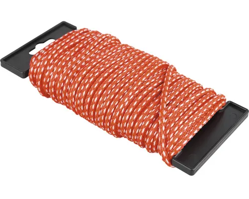 Frânghie polipropilenă Mamutec Paraloc Ø4mm x 20m 250daN, roșu/alb buc