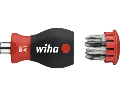 Șurubelniță 1/4 Wiha suport magnetic PH/PZ, 6 biți buc