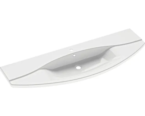 Lavoar pe blat pelipal Xpressline 4010 144x49,5 cm alb buc