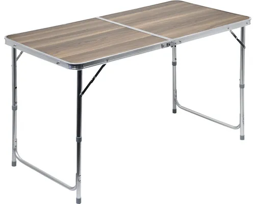 Masă camping pliabilă Cattara Double 120x60x66 cm maro buc
