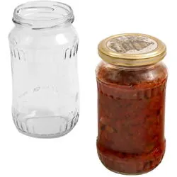 Borcan cu capac 370ml 6 buc/set