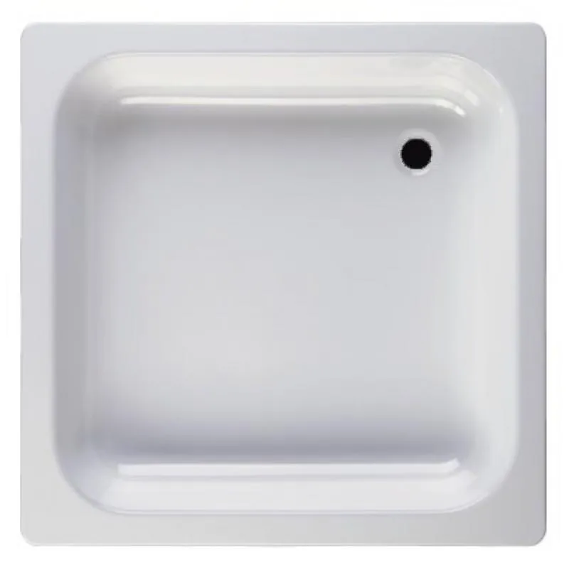 Cadita dus, Fayans, Standard, tabla, patrata, 90x90x14 cm