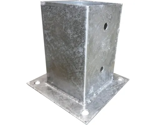 Suport stâlp aplicat Kaiserthal 140x140mm, înălțime 150mm buc