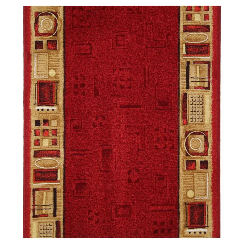 Traversa Jena 10, poliamida, rosu bordeaux, latime 80 cm, dreptunghiulara m