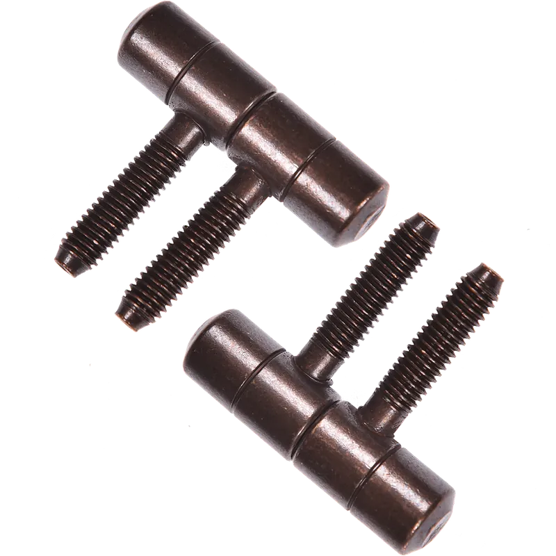 Balama cu 2 tije, otel, cupru antic, 11 x 40 mm, set 2 BUC