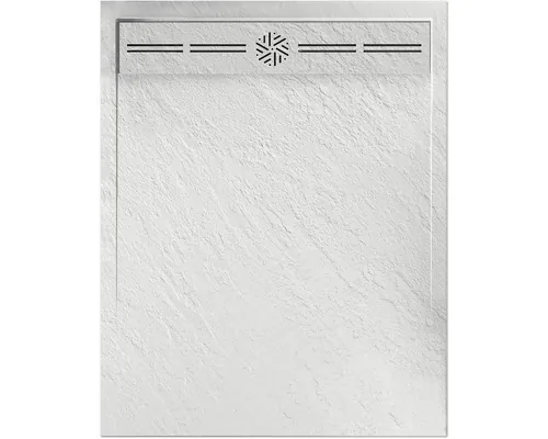 Cădiță de duș Jungborn VENTI 80x100x3 cm piatră artificială alb mat buc