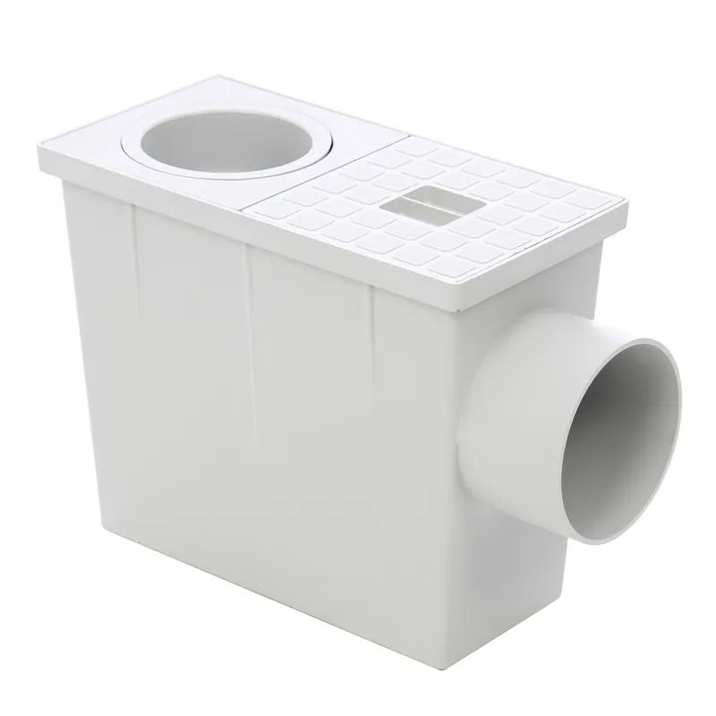 Camin pluvial, pentru scurgere apa de ploaie, cu sifon, rasini termoplastice, 235 x 125 x 220 mm buc