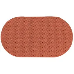 Covor antiderapant teracota pvc+fibra porumb 69x39cm 195107
