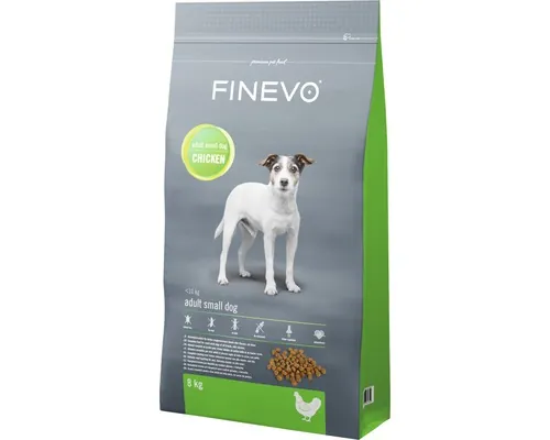 Hrană uscată pentru câini Finevo Adult S cu pui 8 kg buc
