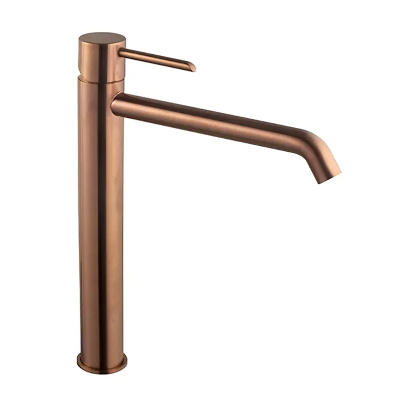 BATERIE LAVOAR INALTA FARA VENTIL, PORCELANOSA GRUPO, ROUND, BRUSHED COPPER